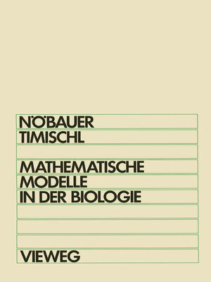 cover image of Mathematische Modelle in der Biologie